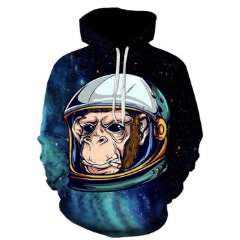 SPACE MONKEY 3D STREET WEAR HOODIE