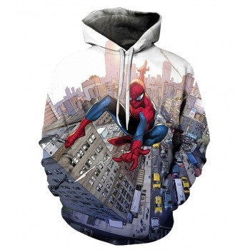 SPIDER MAN THROUGH THE CITY 3D HOODIE