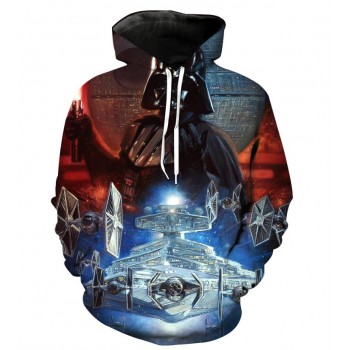 STAR WARS DARTH VADER SPACESHIPS 3D HOODIE