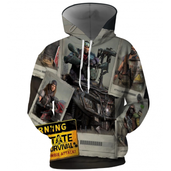 STATE OF SURVIVAL ZOMBIE APOCALYPSE 3D HOODIE