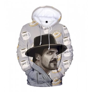 STRANGER THINGS 3 CHIEF HOPPER 3D HOODIE