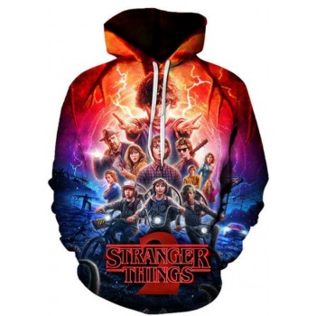 STRANGER THINGS SEASON 2 - 3D STREET WEAR HOODIE