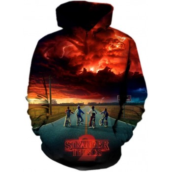 STRANGER THINGS SEASON 2 GROUP 3D STREET WEAR HOODIE