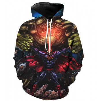 SUPERMAN VS HULK 3D HOODIE