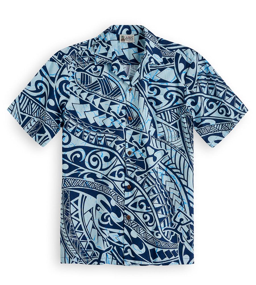 Sacred Inks Of Hawaii Blue Unique Design Hawaiian Shirt