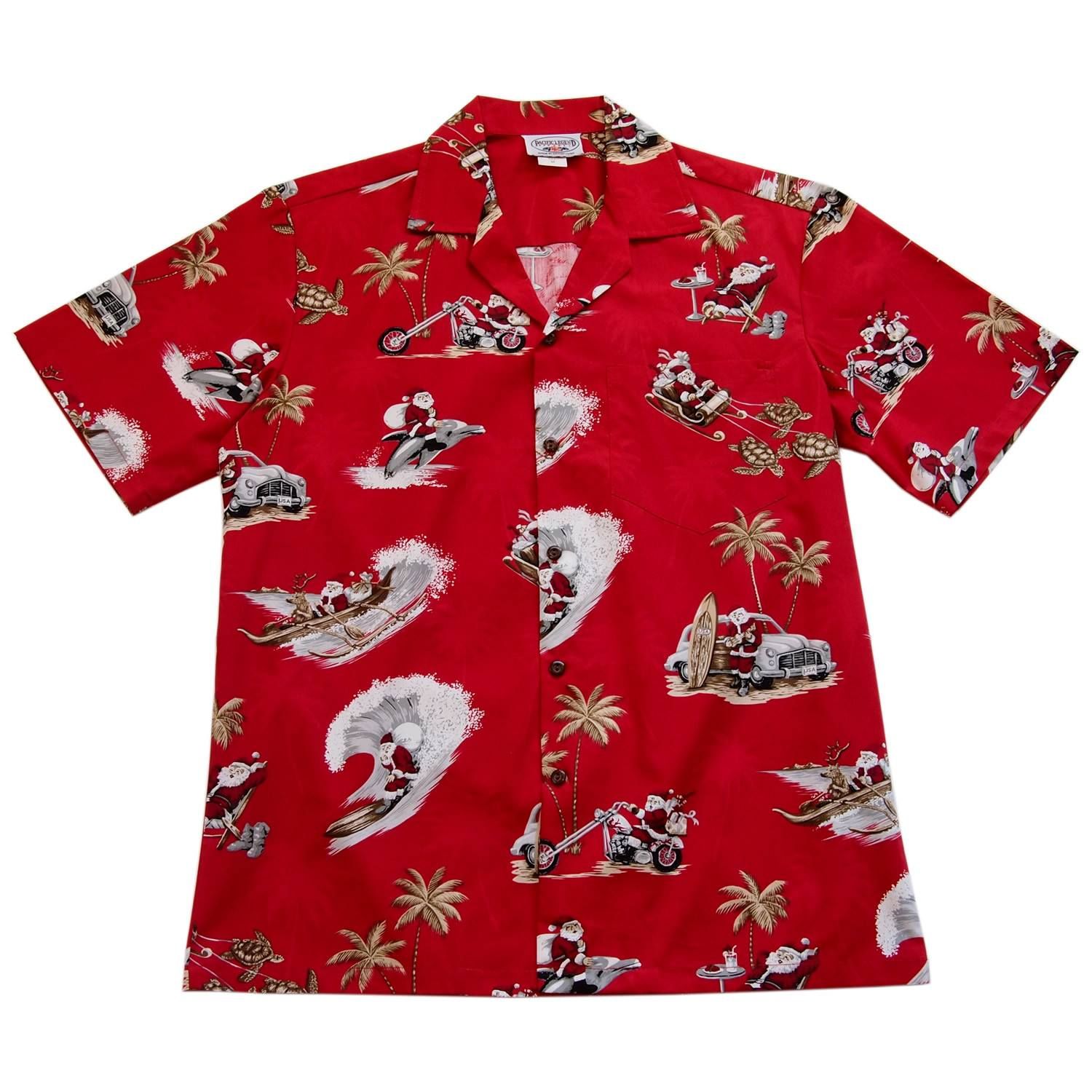 Surf Red High Quality Hawaiian Shirt