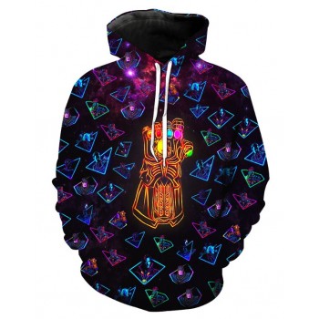 THANOS PSYCHEDELIC 3D STREET WEAR HOODIE