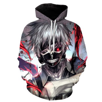 TOYKO GHOUL ANIME 3D STREET WEAR HOODIE