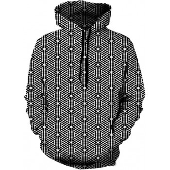 TRIANGLE MASH UP 3D STREET WEAR HOODIE
