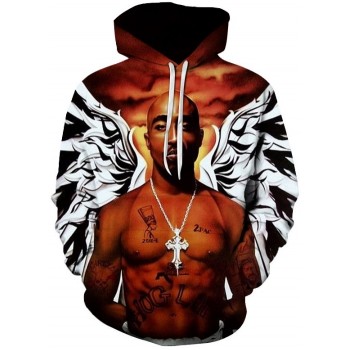 TUPAC SHAKUR WINGS 3D HOODIE