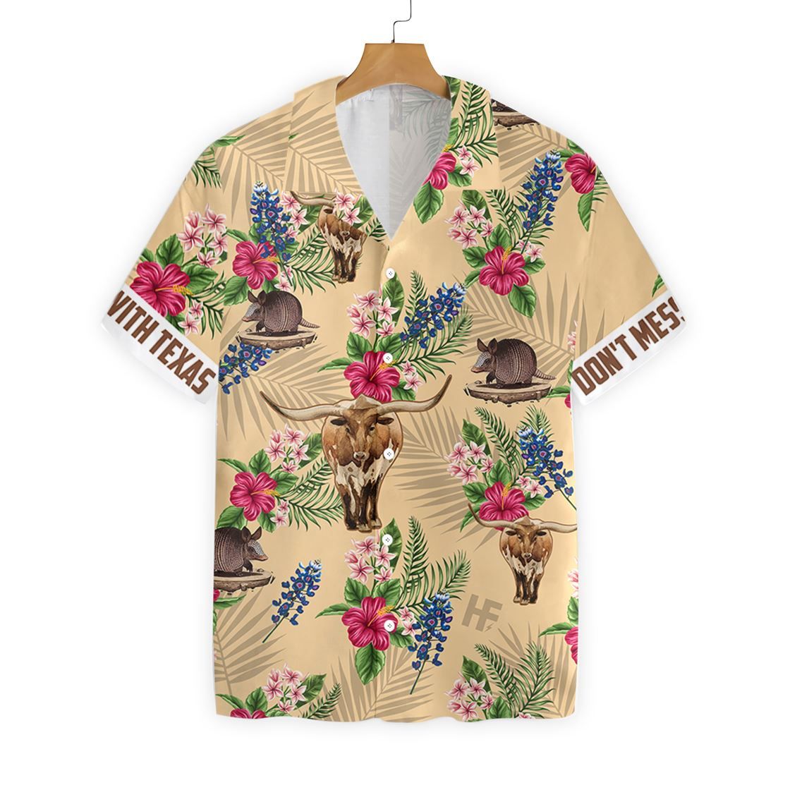 Texas Insignia Tan Amazing Design Hawaiian Shirt