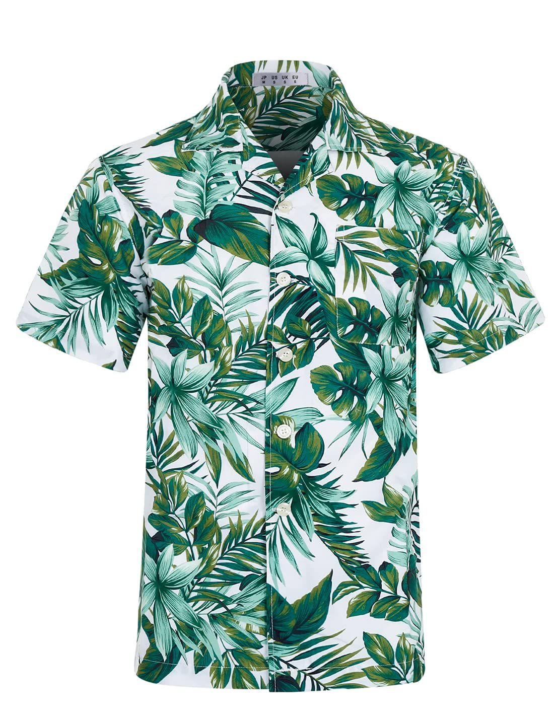Tropical Aloha Green White Best Design Hawaiian Shirt