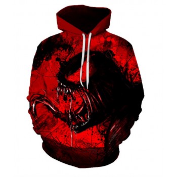 VENOM BLOOD RED 3D HOODIE