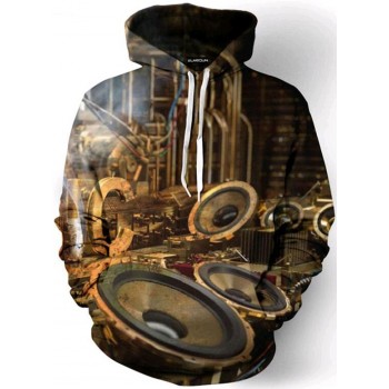 VINTAGE SPEAKERS 3D STREET WEAR HOODIE