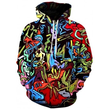WEIRD SKETCHES 3D STREET WEAR HOODIE