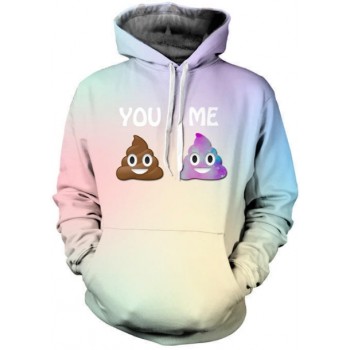 WHATSAPP POOP EMOJI 3D STREET WEAR HOODIE