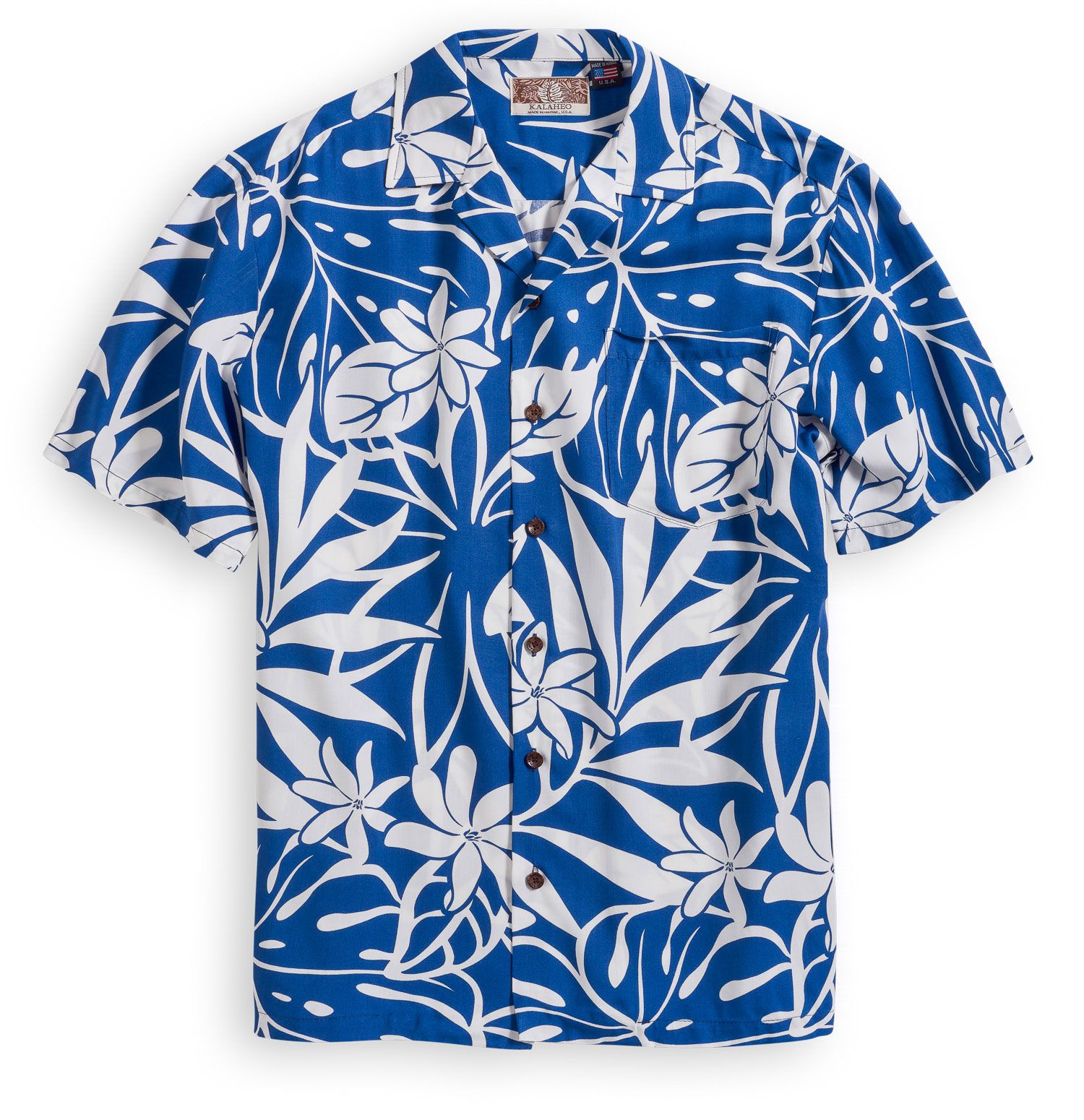 Wailea Palms Blue White Nice Design Hawaiian Shirt