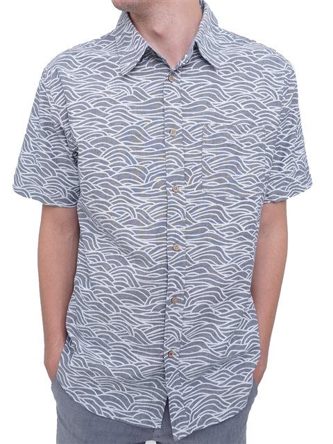 Waves Indigo Multicolor Unique Design Hawaiian Shirt