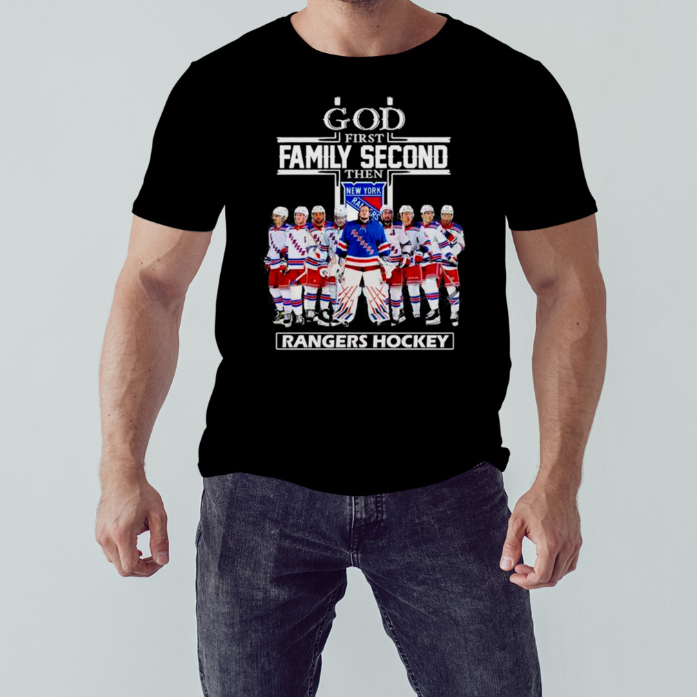 God first family second then New York Rangers 2023 shirt