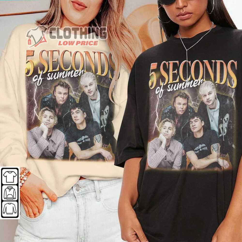 5 seconds of summer tour merch