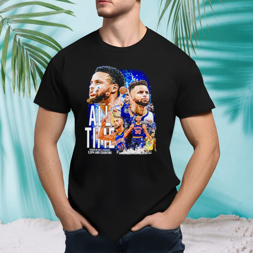Steph Curry NBA all time 3pt Leader shirt
