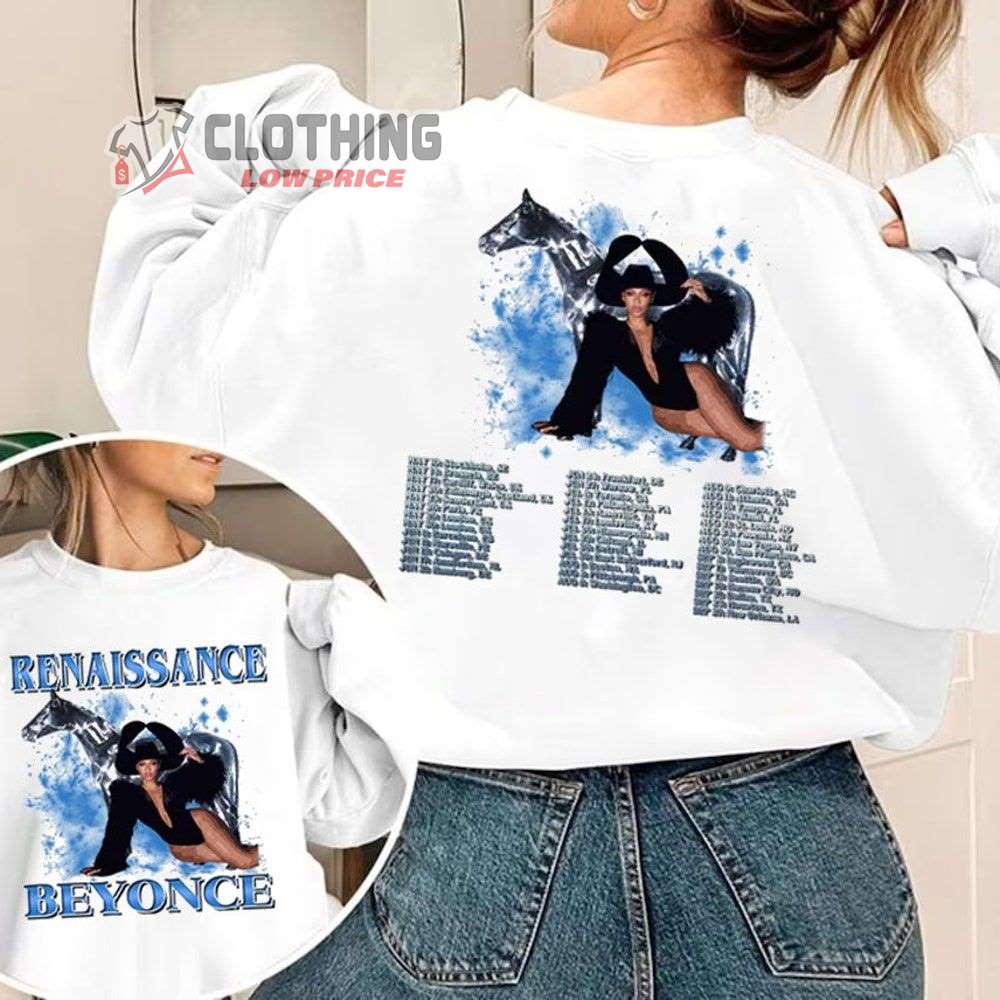 Beyonce Renaissance World Tour 2023 Setlist Sweatshirt Renaissance Tour 2023 T-Shirt