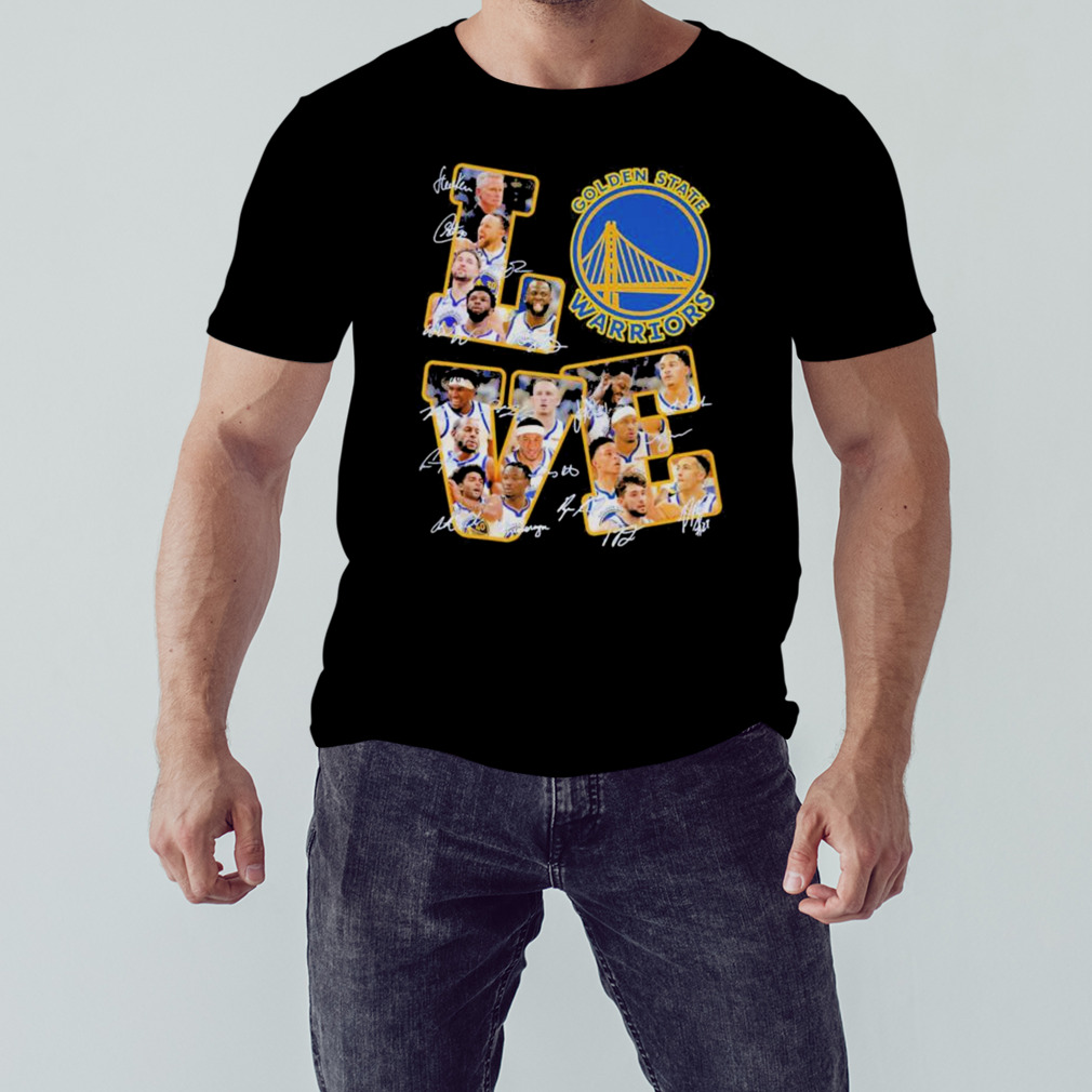 Golden State Warriors Players Love fans 2023 signatures shirt