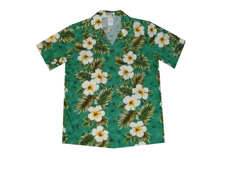 Hibiscus Green White Amazing Design Hawaiian Shirt 1 Hibiscus Green White Amazing Design Hawaiian Shirt