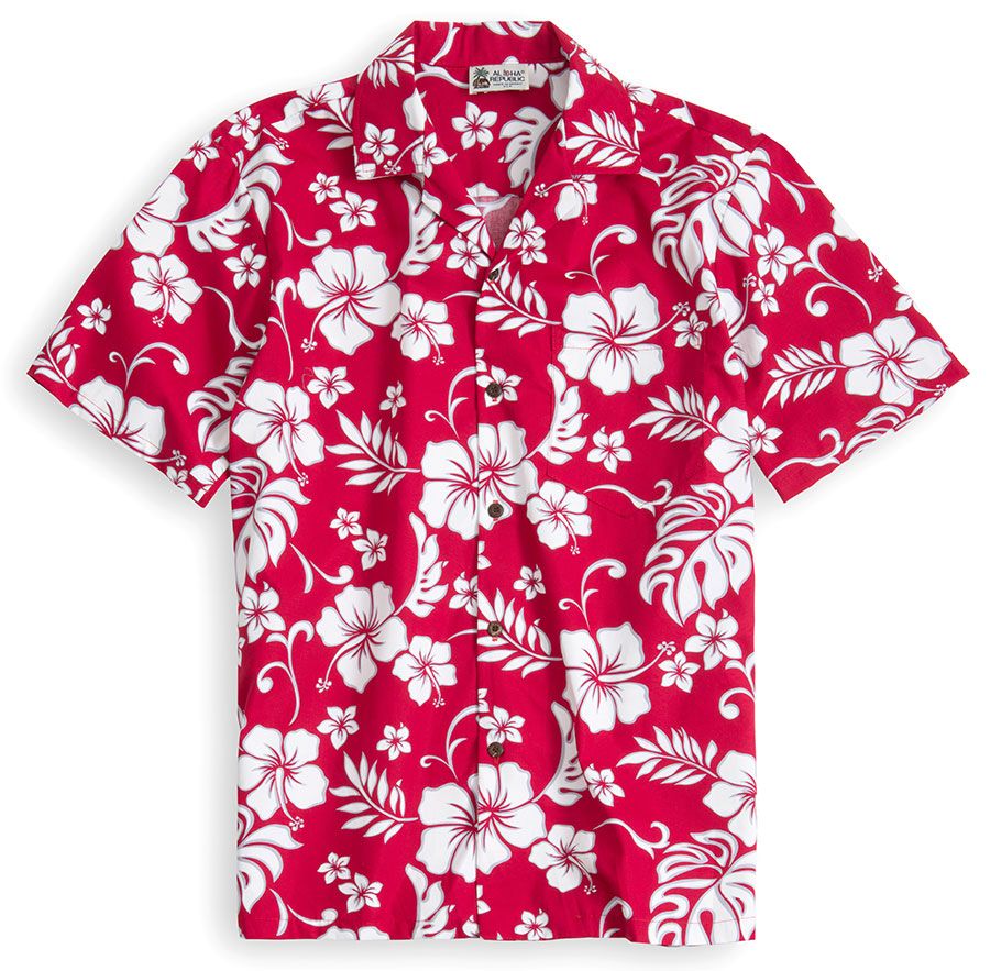 Hibiscus Pink High Quality Hawaiian Shirt