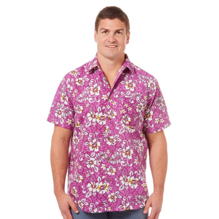 Hibiscus Pink Unique Design Hawaiian Shirt