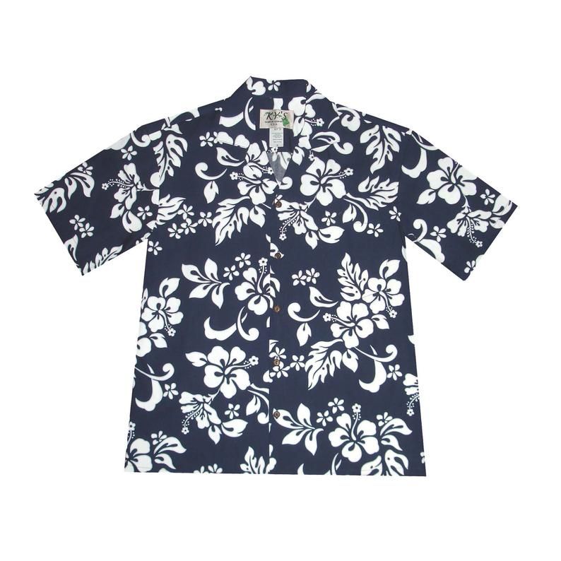 Hibiscus White Black Unique Design Hawaiian Shirt