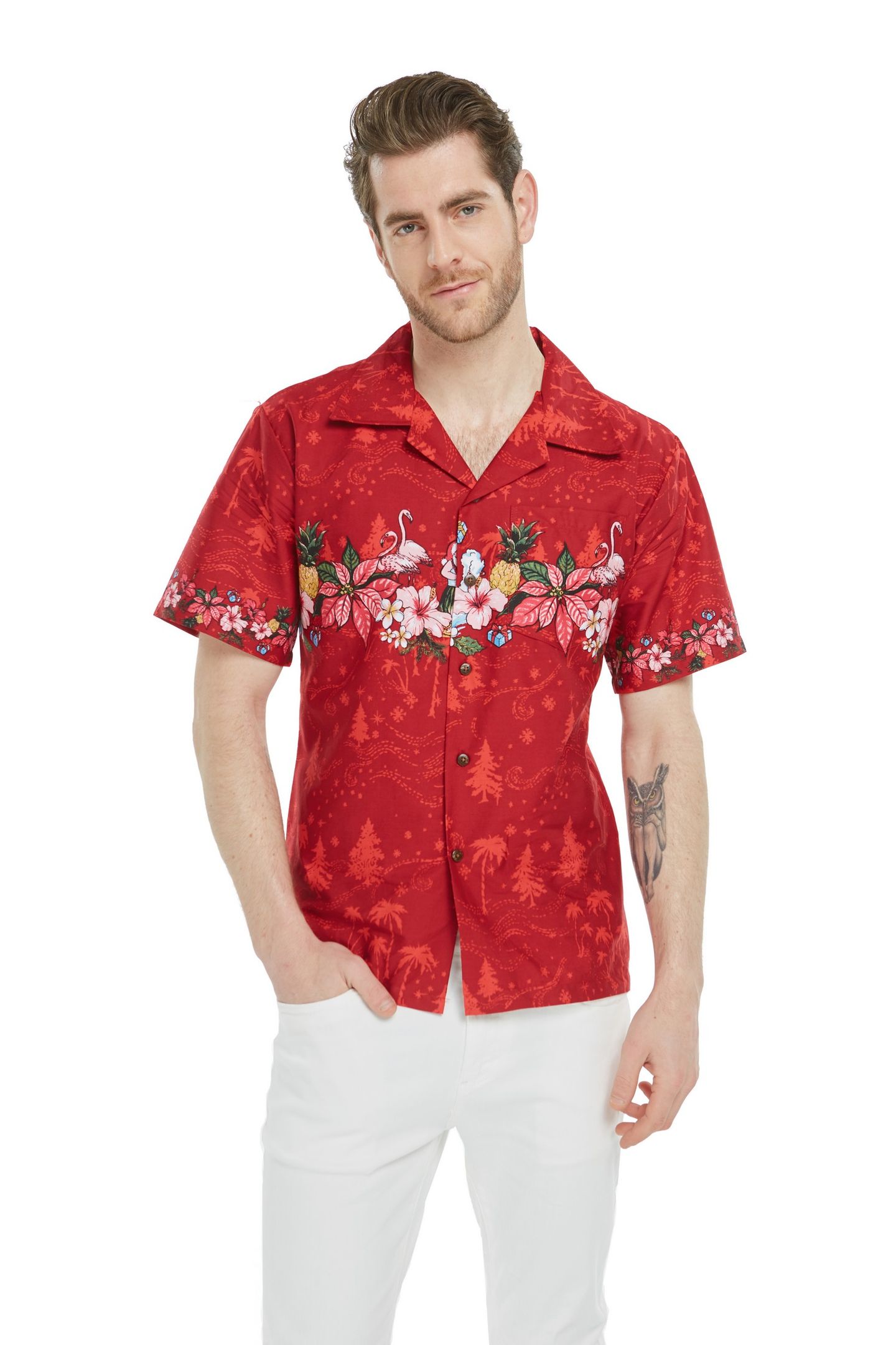 Holiday Red Amazing Design Hawaiian Shirt 1 Holiday Red Amazing Design Hawaiian Shirt