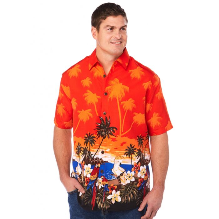 Island Orange Awesome Design Hawaiian Shirt