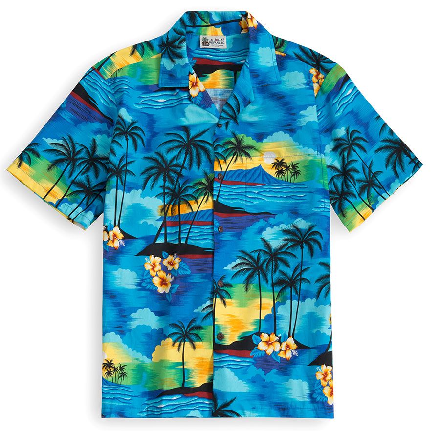 Islands Blue Awesome Design Hawaiian Shirt