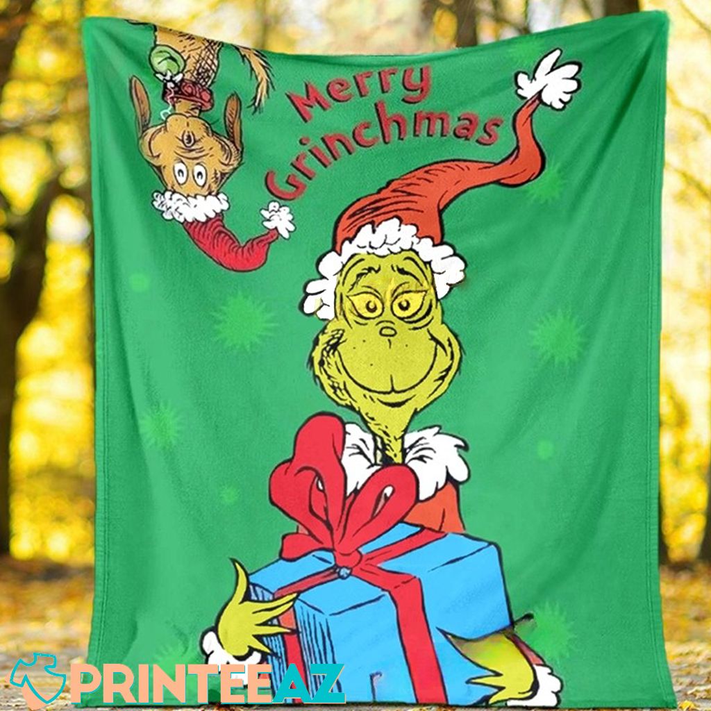 The Grinch Blanket Merry Grinchmas Cute For Gifts - PrinteeAZ