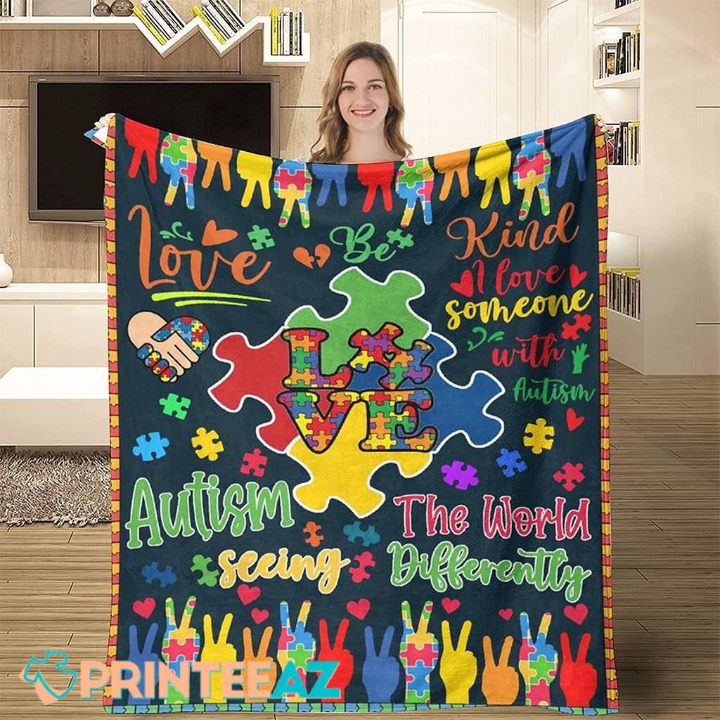 The World Differently Autism Blanket - PrinteeAZ