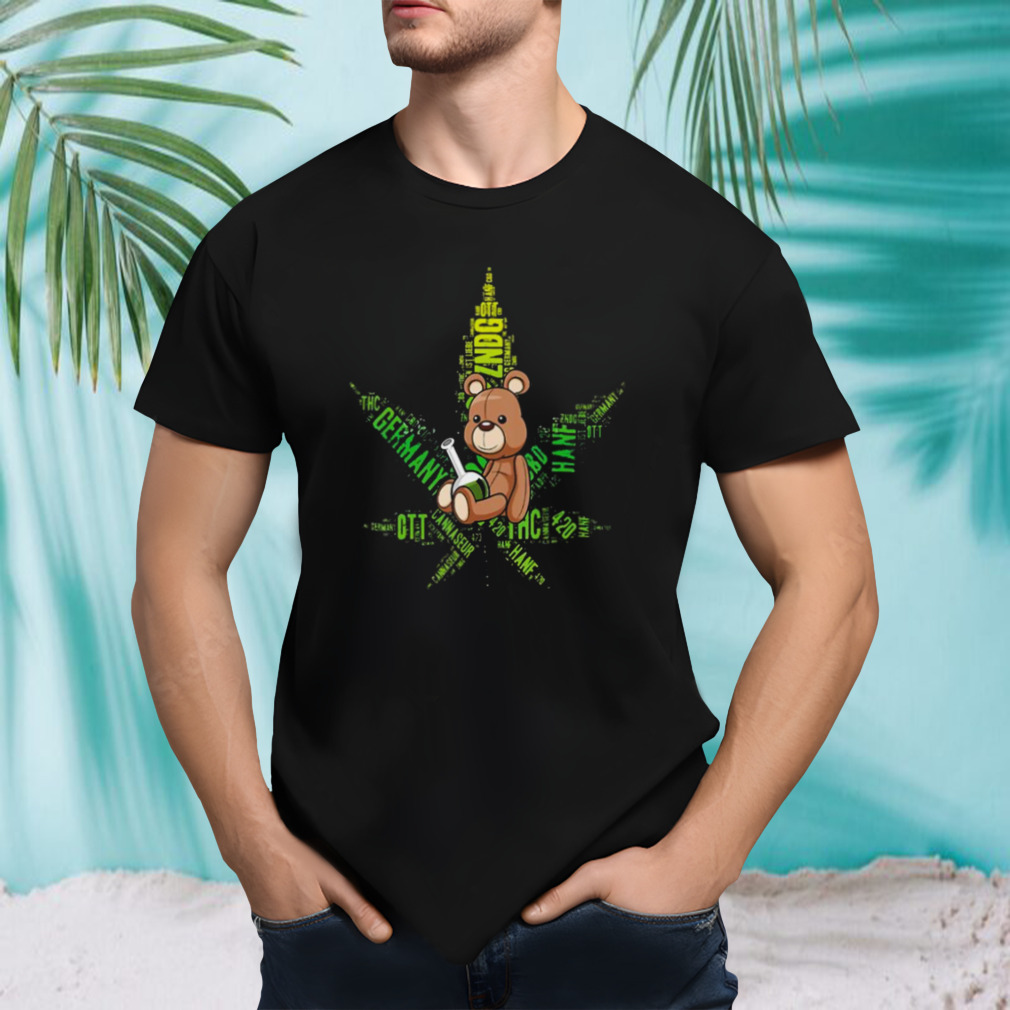 420 Cannabis Bear Bong Stoner Weed shirt