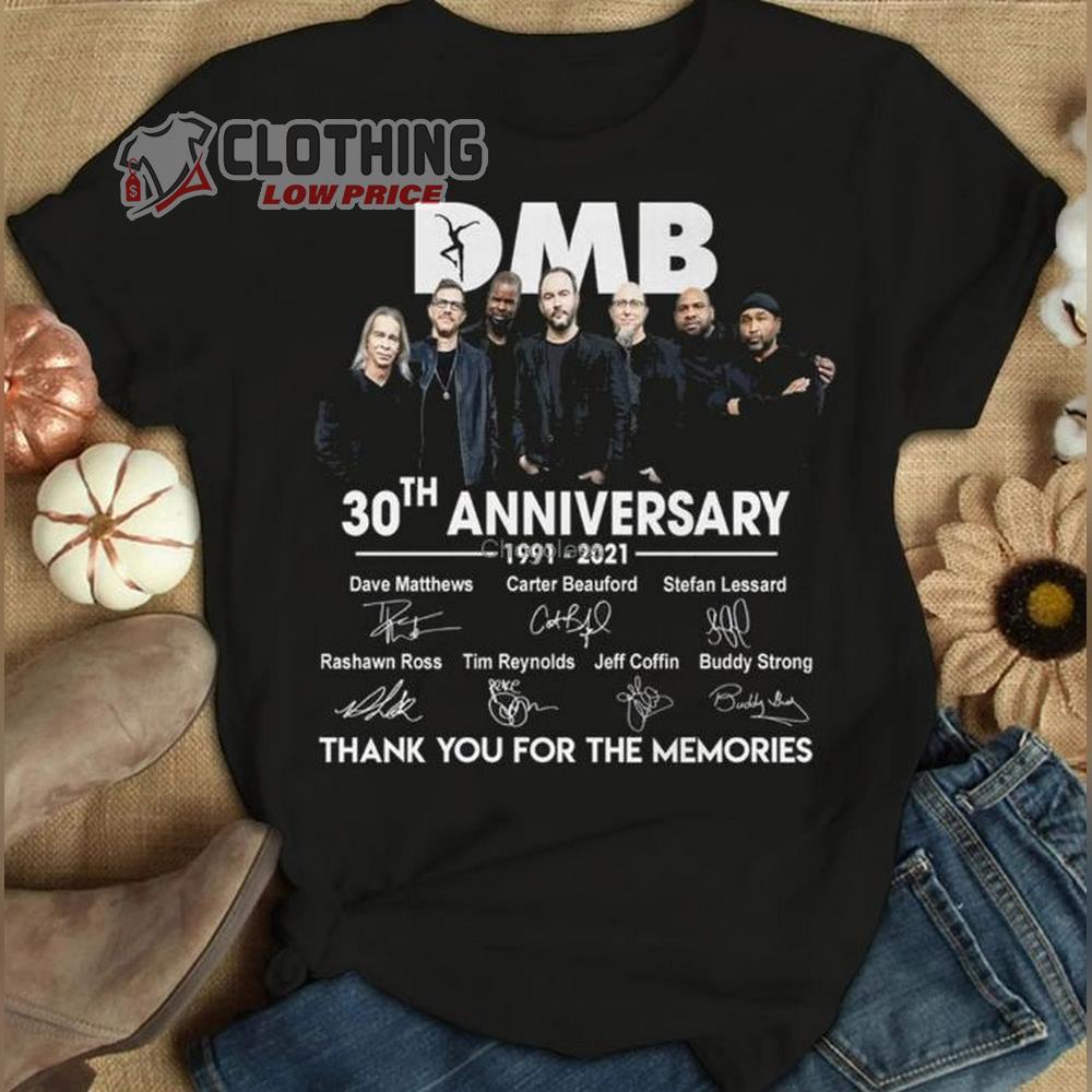 Dave Matthews Band Anniversary T - Shirt, Dave Matthews Band Tour Dates 2023 T- Shirt, Dave Matthews Band Tour 2023 Gift For Fans Merch