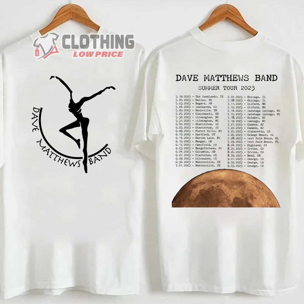 Dave Matthews Band Merch,  ave Matthews Rock Band World Tour 2023 Shirt, Dave Matthews Band Summer Tour 2023 Setlist T-Shirt