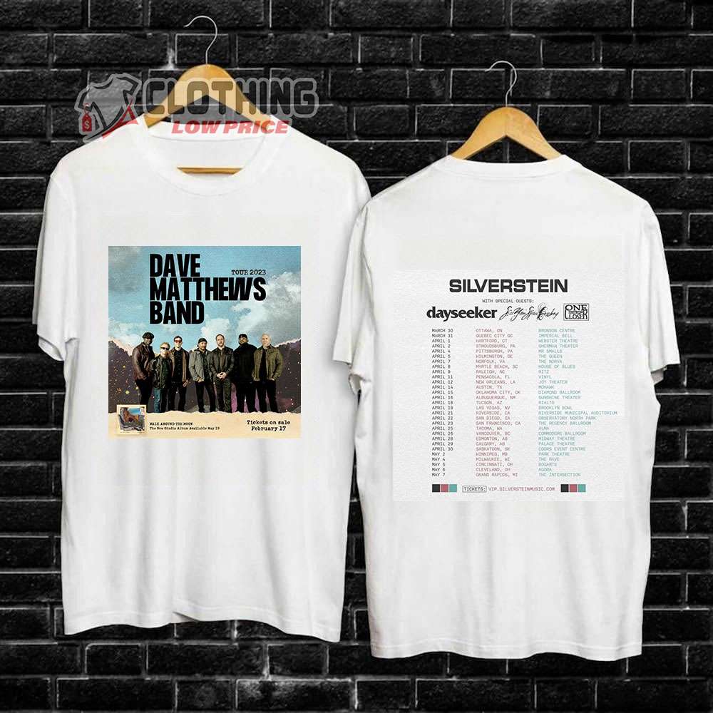 Dave Matthews Band Summer Tour 2023 Merch Dave Matthews Band World Tour 2023 Tickets T-Shirt