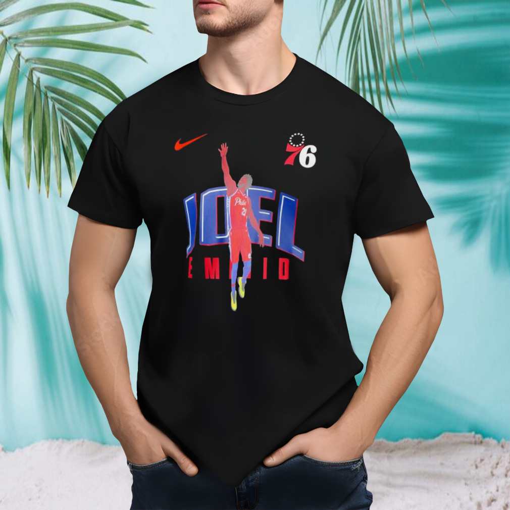 Nike Joel Embiid Black Philadelphia 76ers Hero Performance T-Shirt