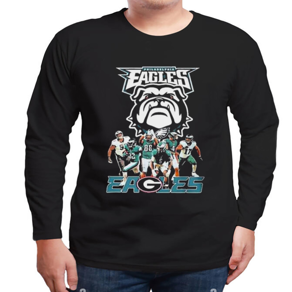 Philadelphia Eagles Georgia Bulldogs Dawgs Eagles Nfl Draft Players shirt 3 Longsleeve tshirt