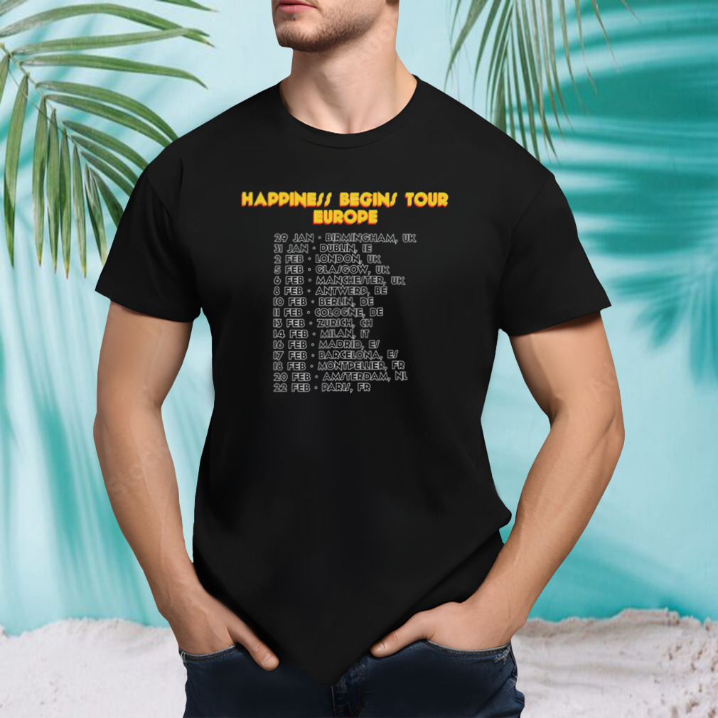 Hbt Europe Jonas Brothers Tour shirt