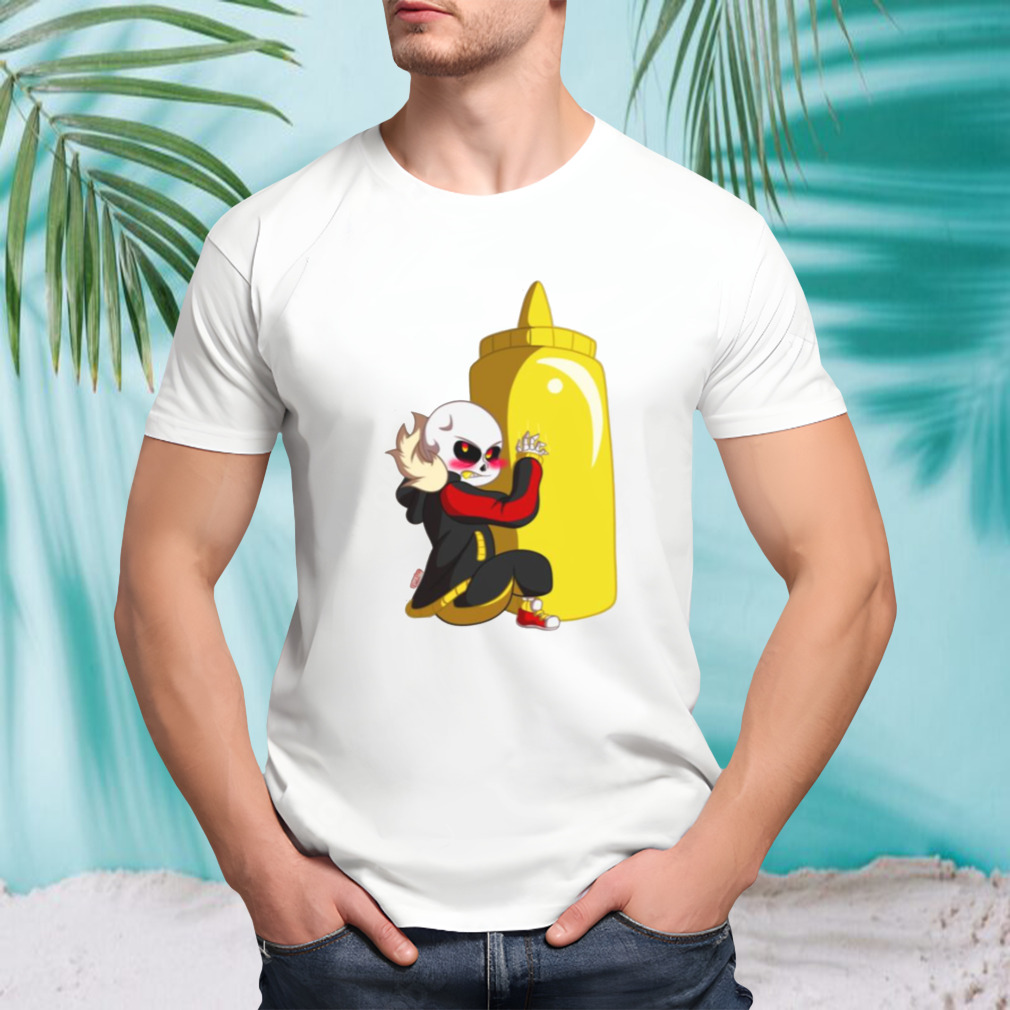 Mustard Fell Sans Undertale shirt