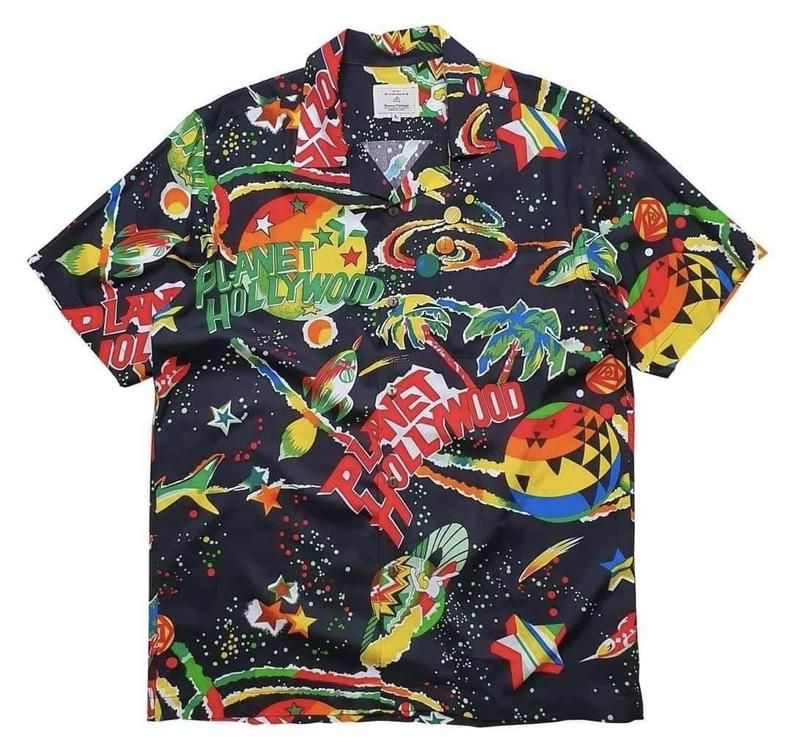Planet Hollywood Multicolor Unique Design Hawaiian Shirt