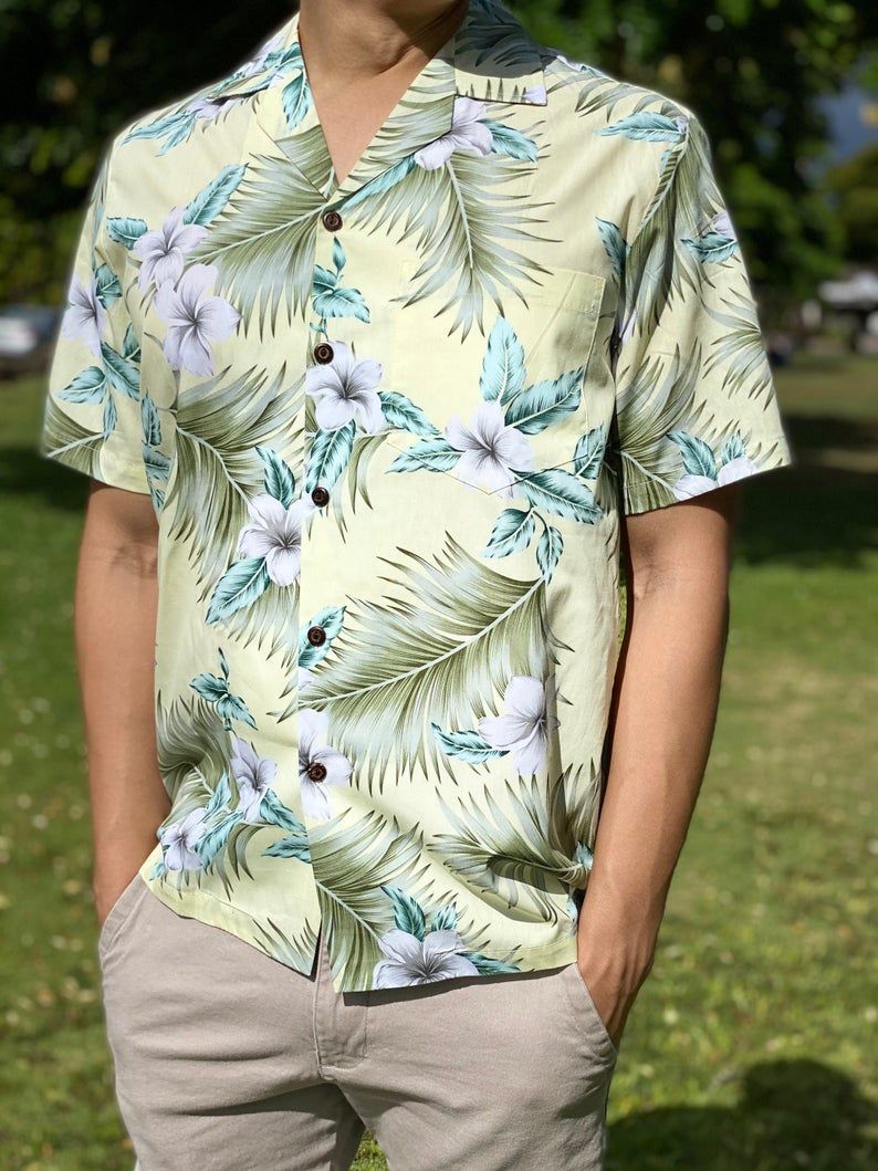 Plumeria Ferns Hawaiian Aloha Multicolor Unique Design Hawaiian Shirt