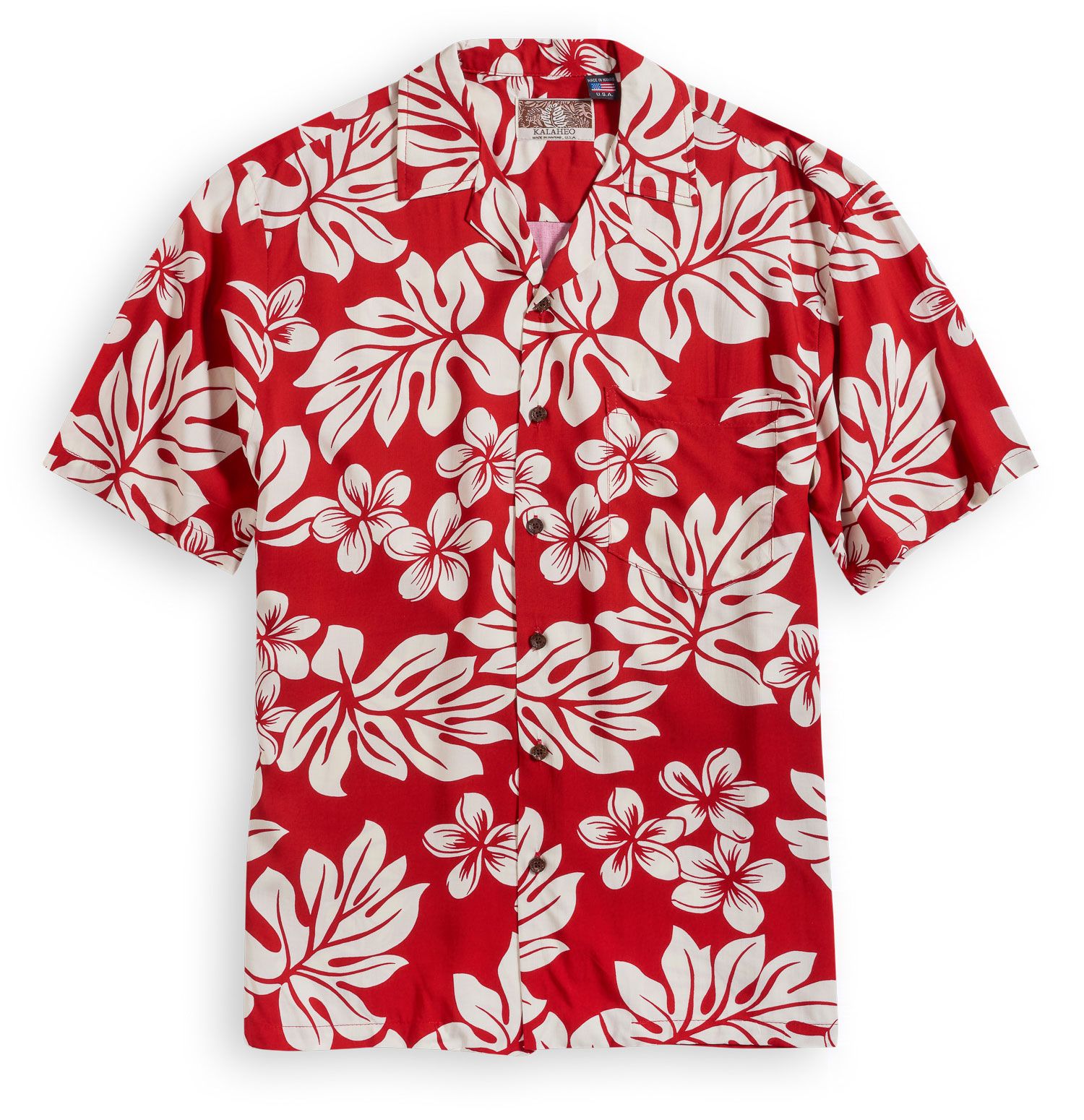 Plumeria Red Nice Design Hawaiian Shirt 1 Plumeria Red Nice Design Hawaiian Shirt
