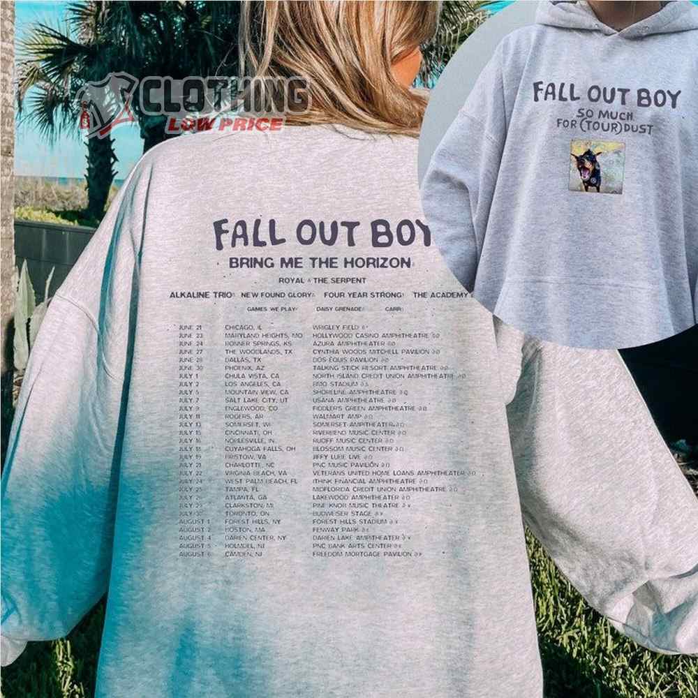 Fall Out Boy 2023 Tour Shirt, So Much For Tour Dust 2023 Tee, Pink On Tour Merch, Fall Out Boy 2023 Tour Hoodie 1 Fall Out Boy 2023 Tour Shirt, So Much For Tour Dust 2023 Tee, Pink On Tour Merch, Fall Out Boy 2023 Tour Hoodie