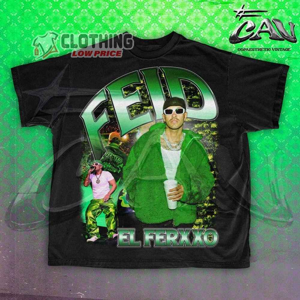 Feid El Ferxxo Bootleg 90S Hip-Hop Style Vintage T-Shirt, Feid Colombian Reggaeton Artist Merch, Feid Shirt 1 Feid El Ferxxo Bootleg 90S Hip-Hop Style Vintage T-Shirt, Feid Colombian Reggaeton Artist Merch, Feid Shirt