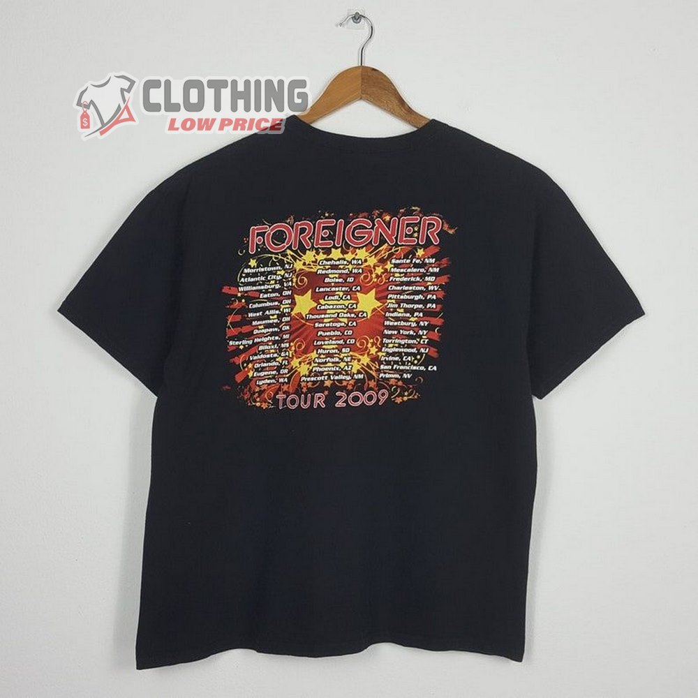 Foreigner Tour 2023 T- Shirt, Vintage Foreigner British-american Rock Band Tour T-shirt, Foreigner Tour Dates 2022 T- Shirt